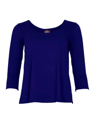 3/4 Sleeve Cora Top | Royal