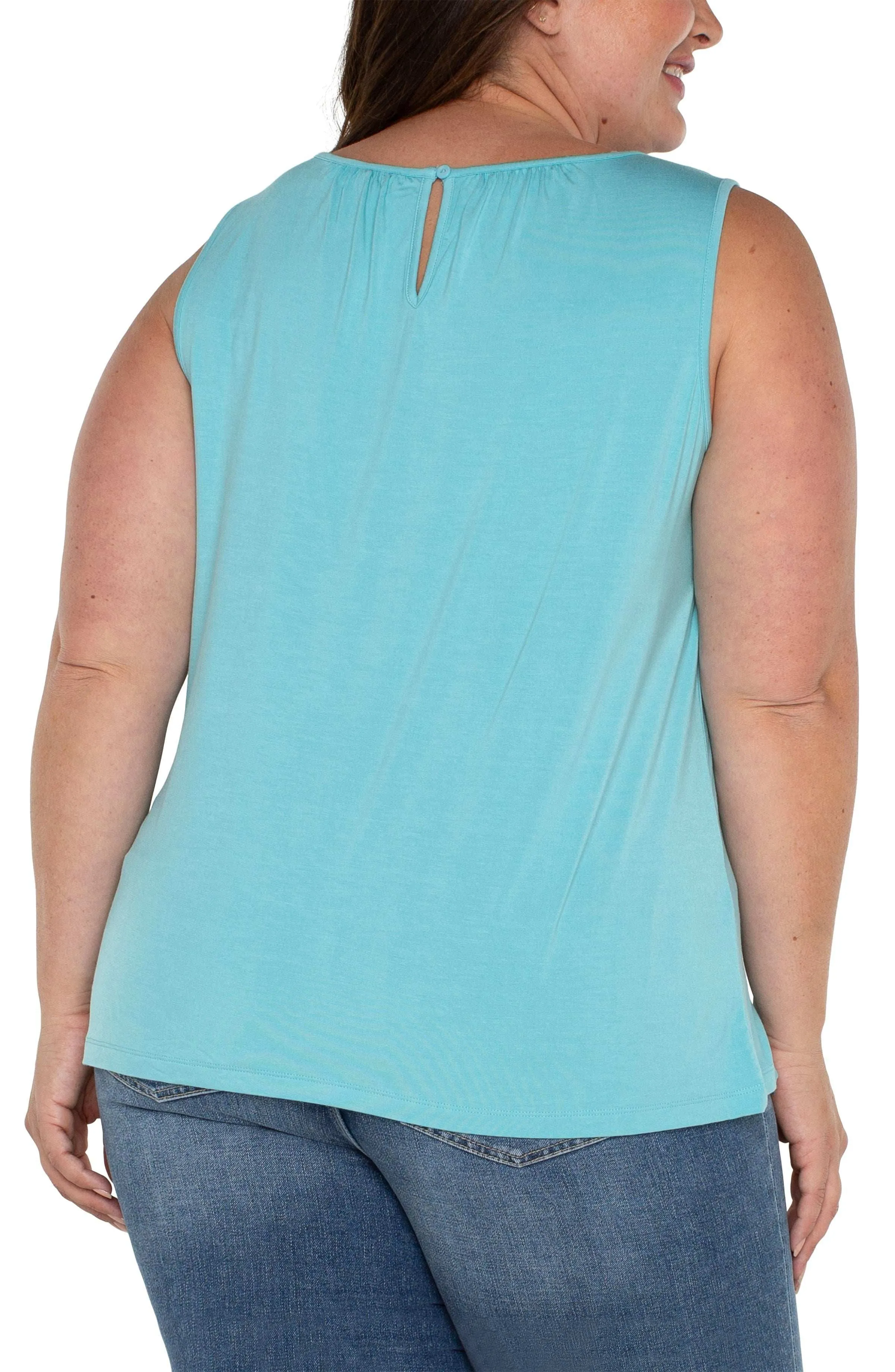 A-LINE SLEEVELESS KNIT TOP