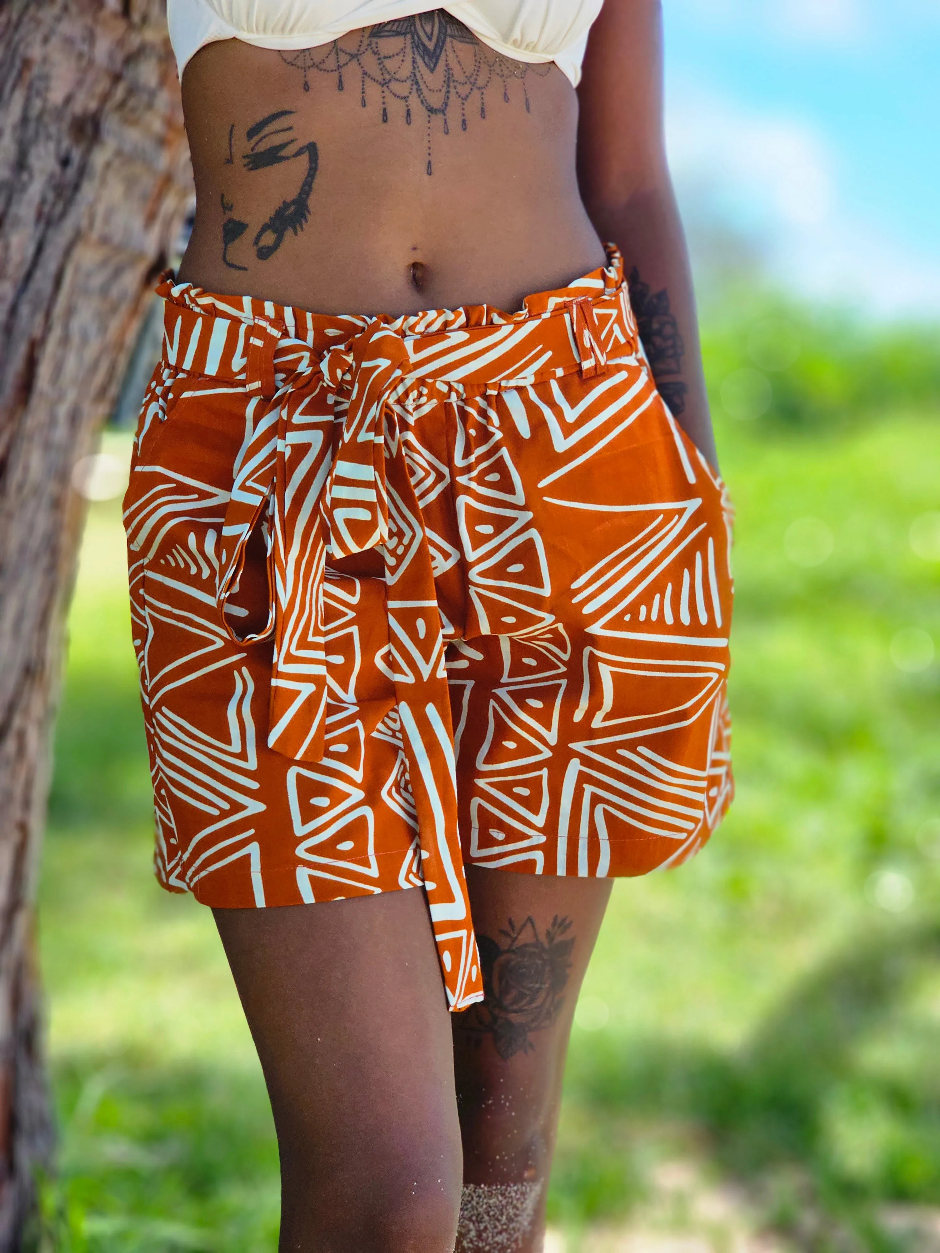 African print shorts (sorc za zene)