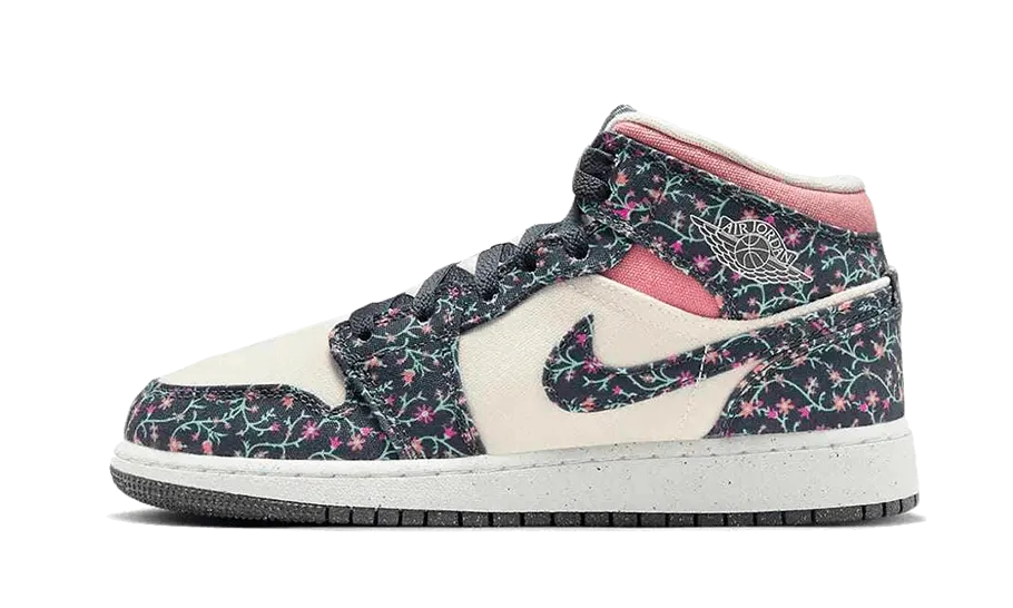 Air Jordan 1 Mid Floral Canvas