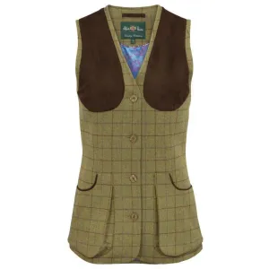 Alan Paine Combrook Tweed Ladies Shooting Waistcoat - Aspen