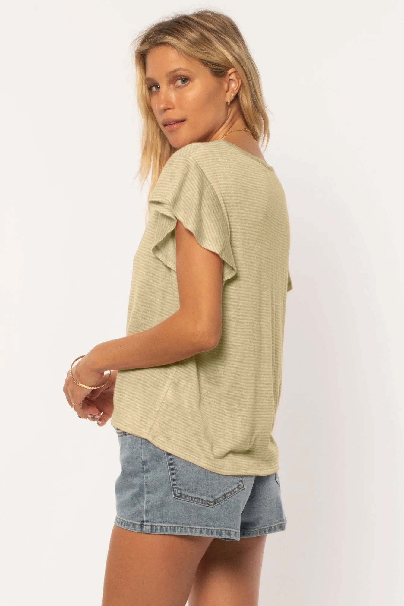 Amuse Kiah Knit Shirt-Olive