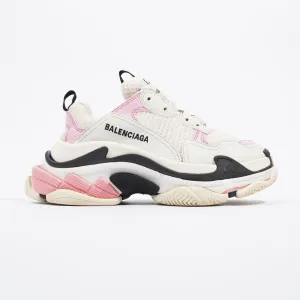 Balenciaga Triple S White / Pink / Black Canvas EU 37 UK 4