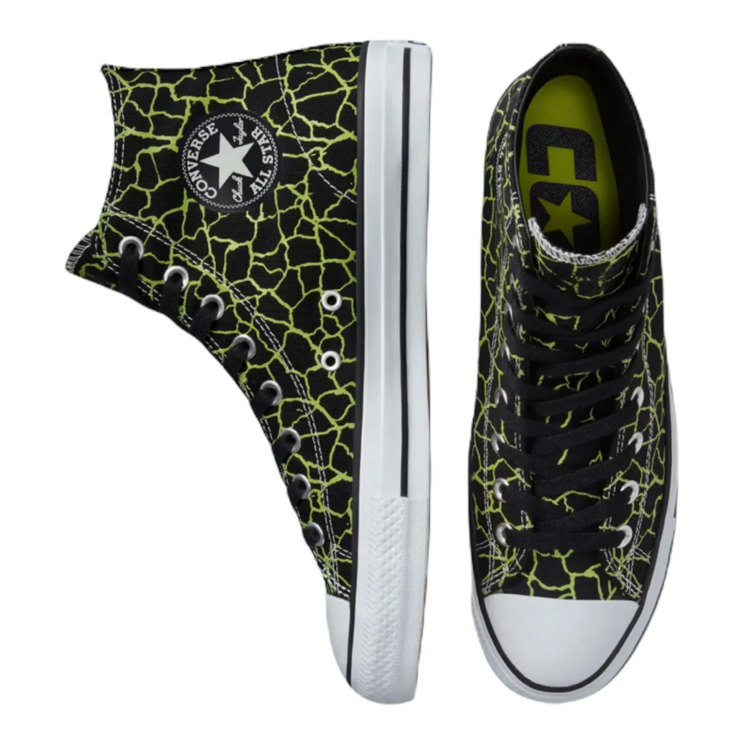 CONVERSE CONS CTAS PRO HI BLACK/LIME TWIST/WHITE