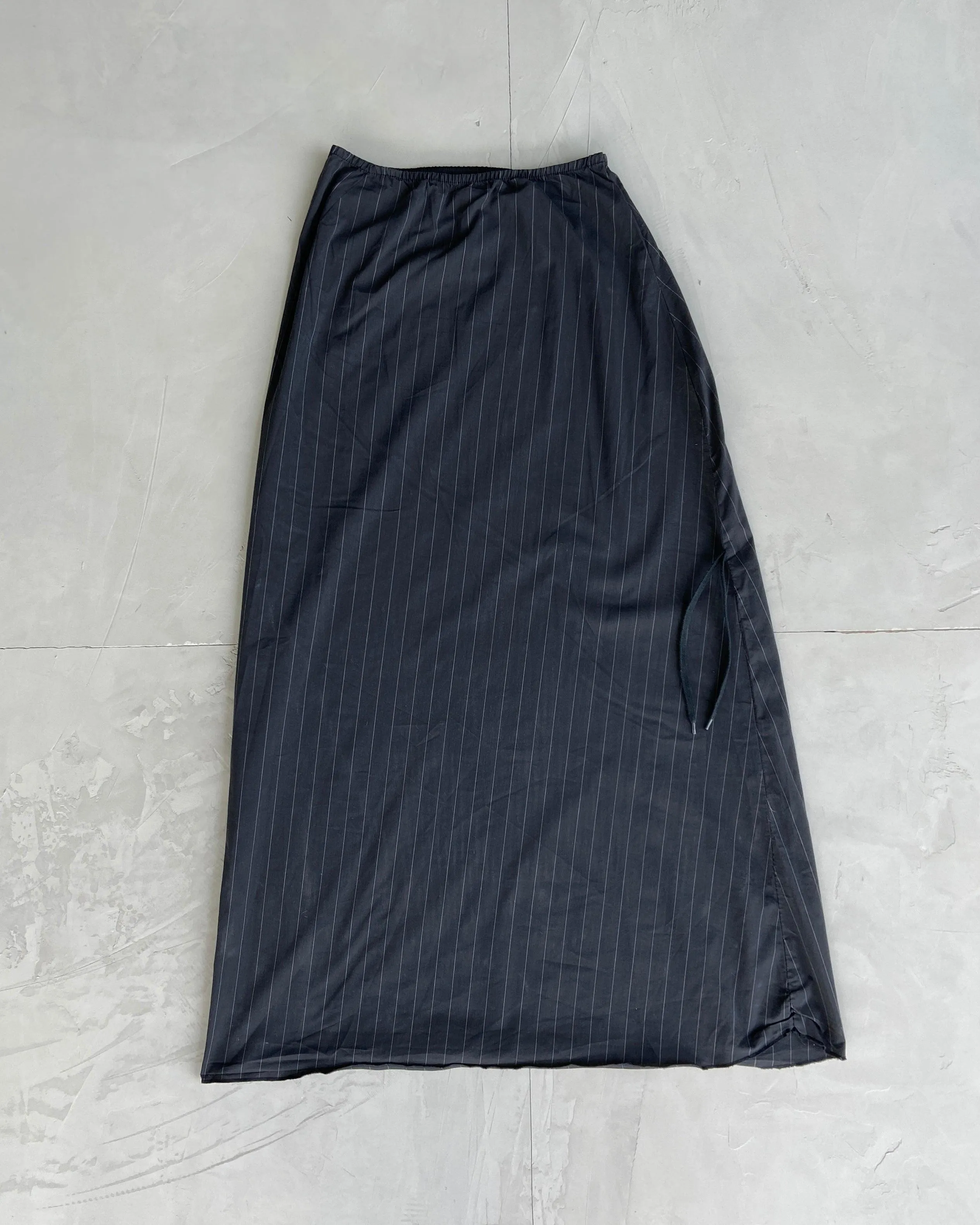 COP COPINE GRAPHIC PINSTRIPE MAXI SKIRT - S/M