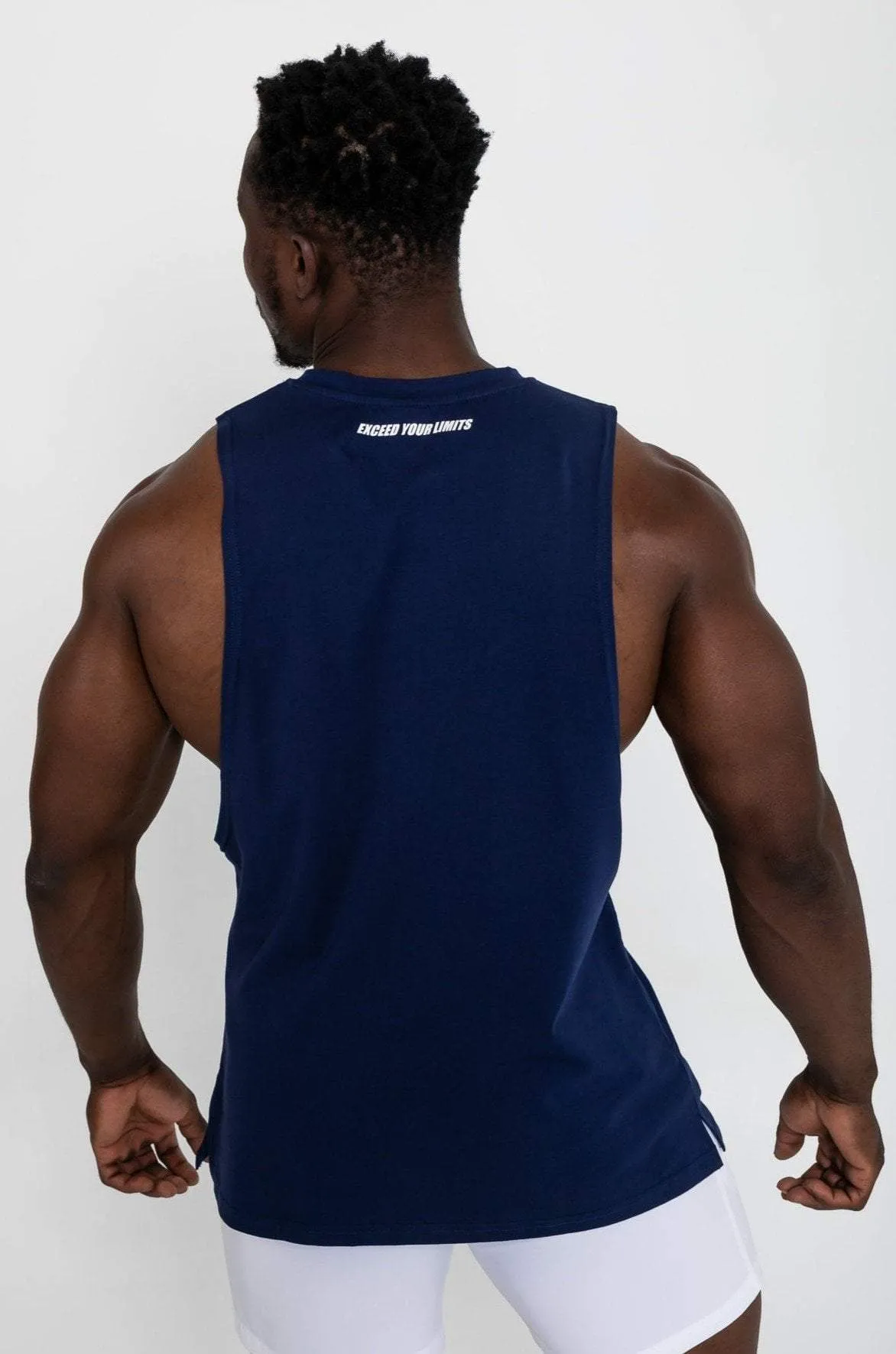 Critical Muscle Tank - Navy Blue