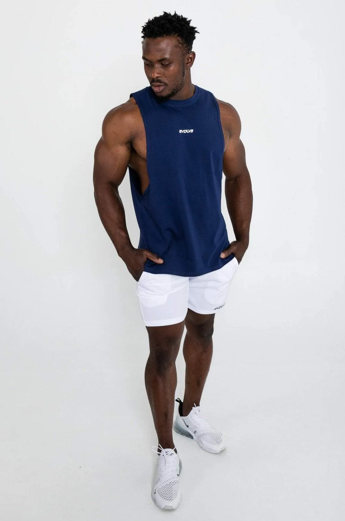 Critical Muscle Tank - Navy Blue