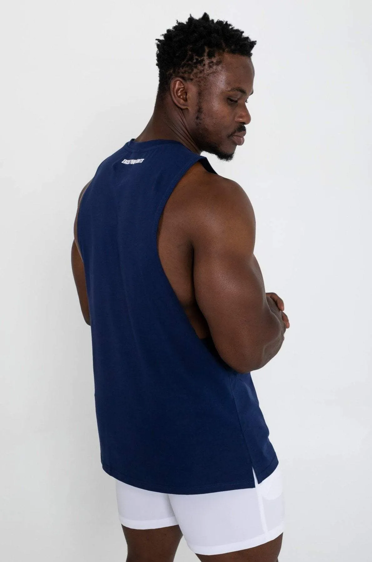 Critical Muscle Tank - Navy Blue