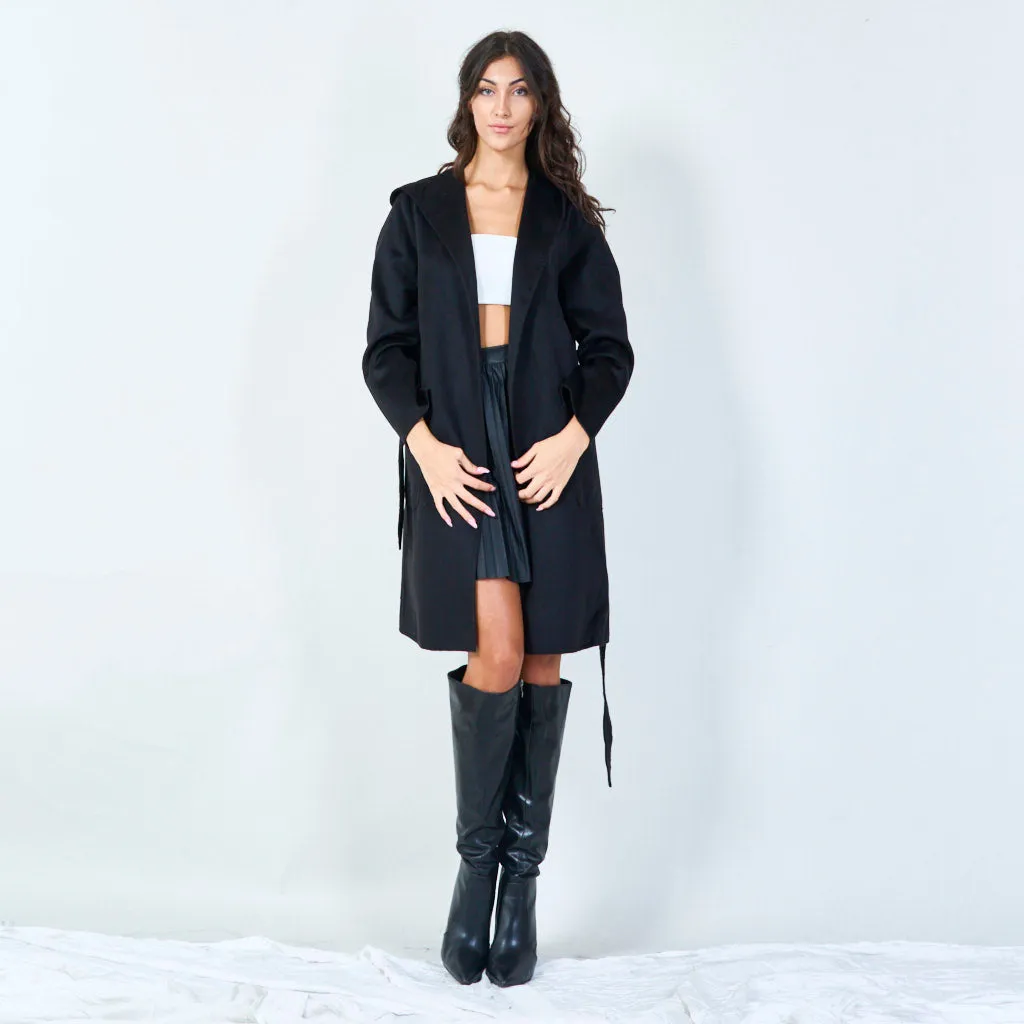 Elegant belted wrap coat wholesale