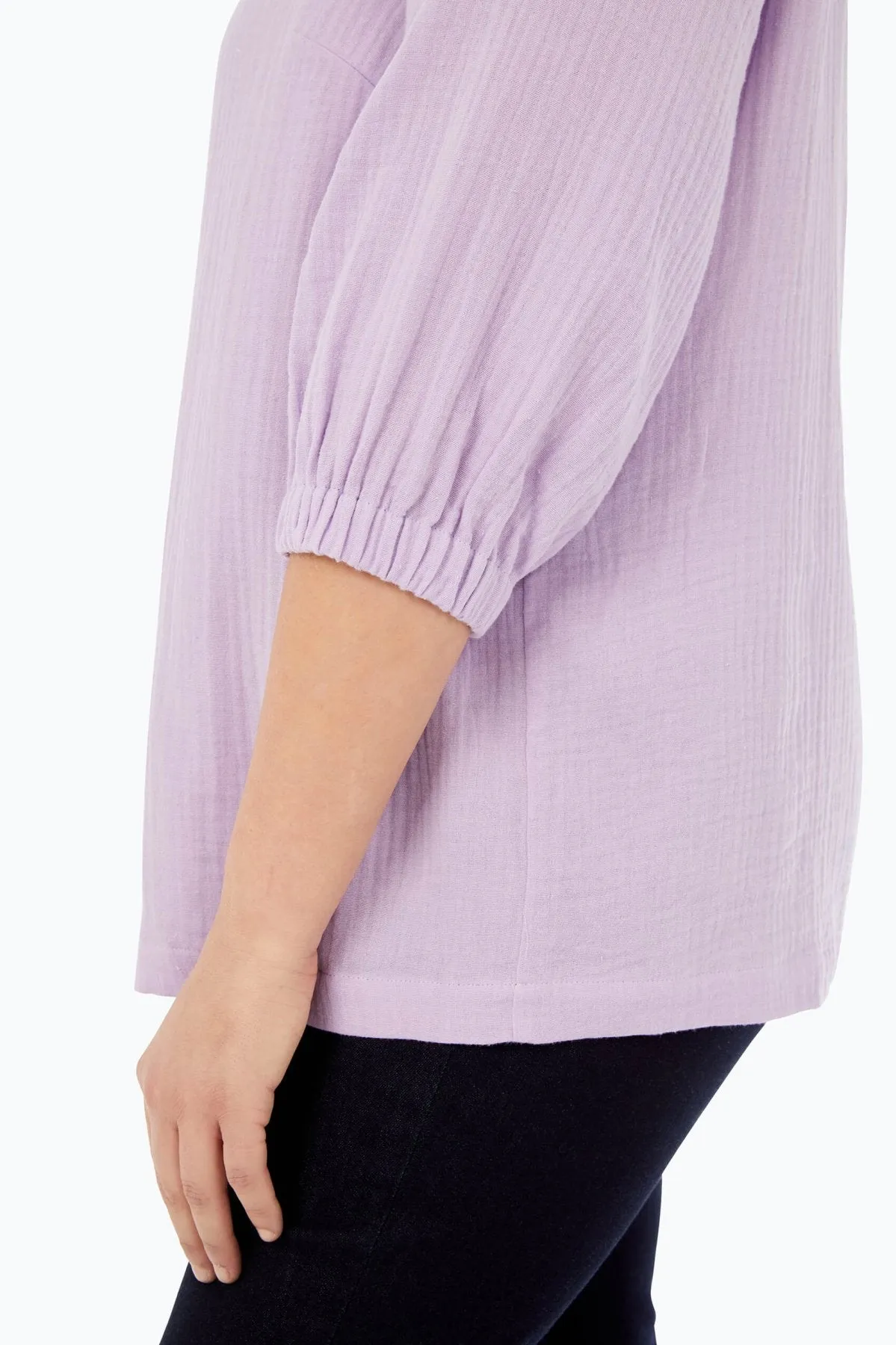 Evie Plus Cotton Gauze Shirt