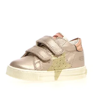 Falcotto Girl's Salazar Pebbled Sneaker Shoes - Nut/Platinum