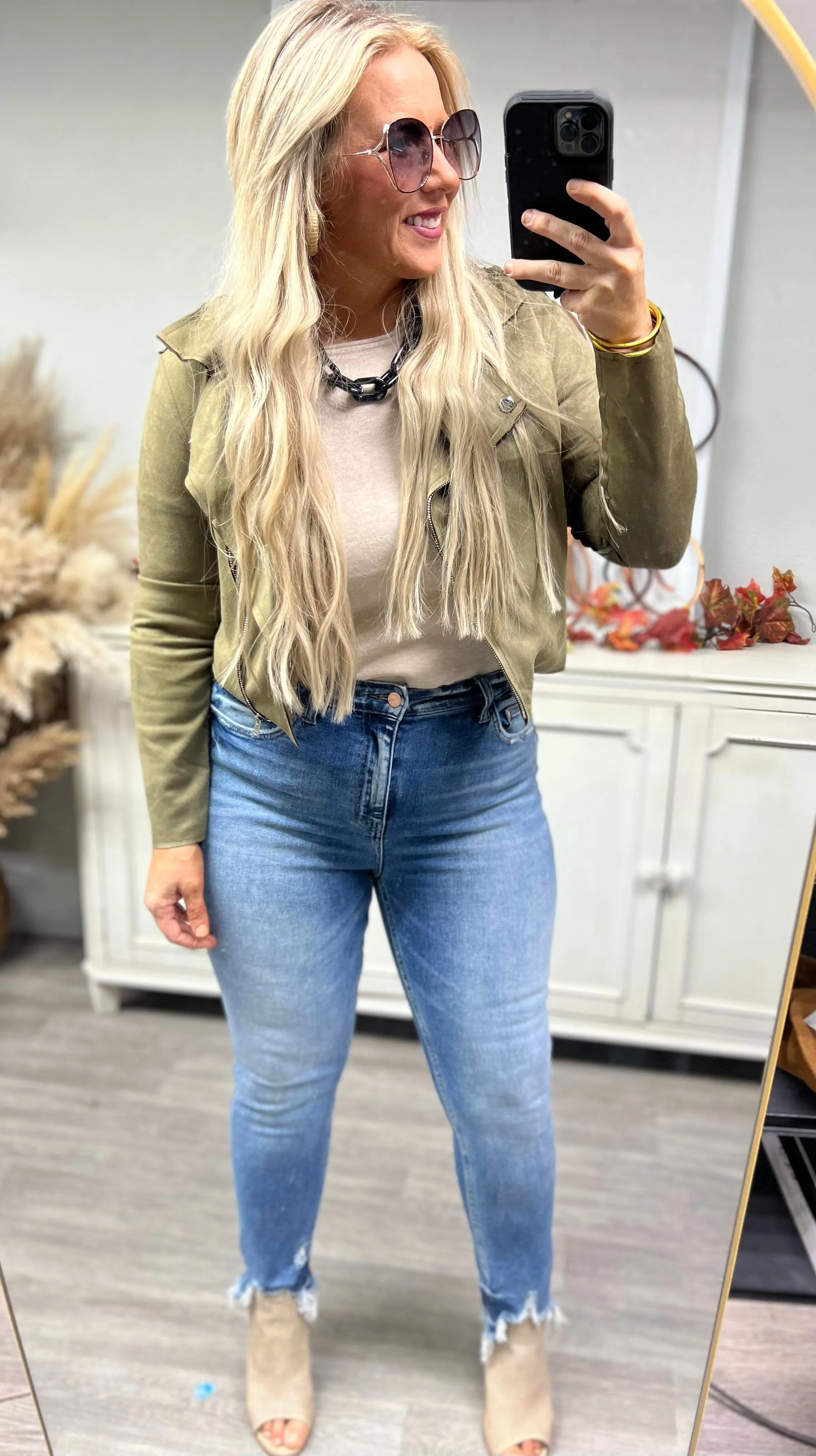 Faux Suede Jacket - Final Sale