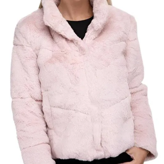 Fluffy Zip-Up Sweater Jacket