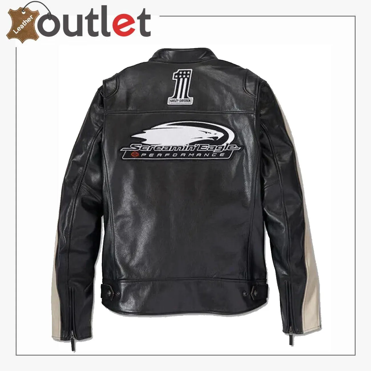 Harley-Davidson Mens Enduro Screamin Eagle Leather Jacket