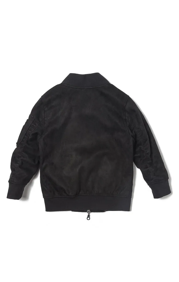 Haus of JR Devin Suede Bomber Black