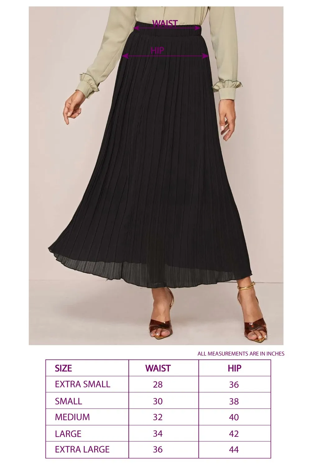 High Rise Wide Waistband Circle Skirt