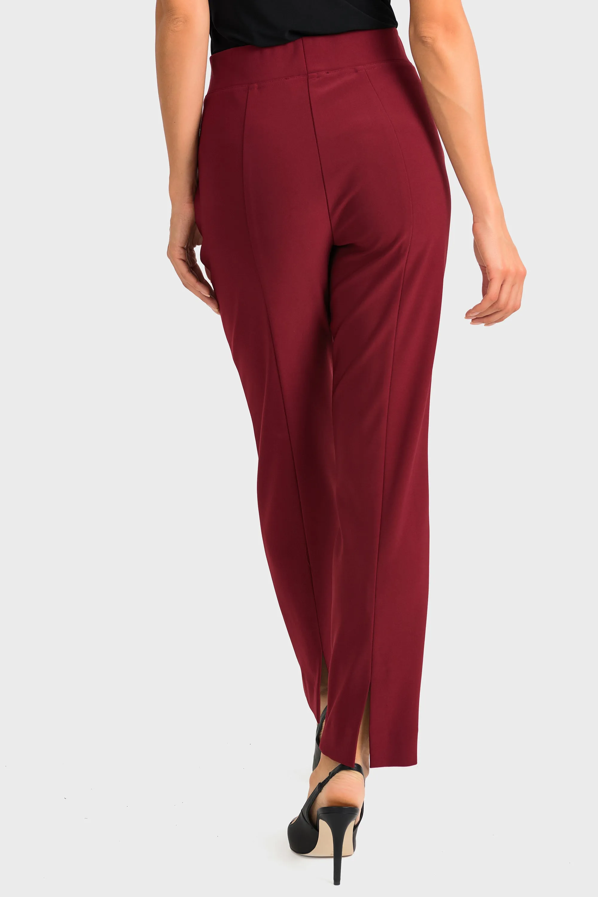 Joseph Ribkoff Classic Straight Pant with Slit In The Back