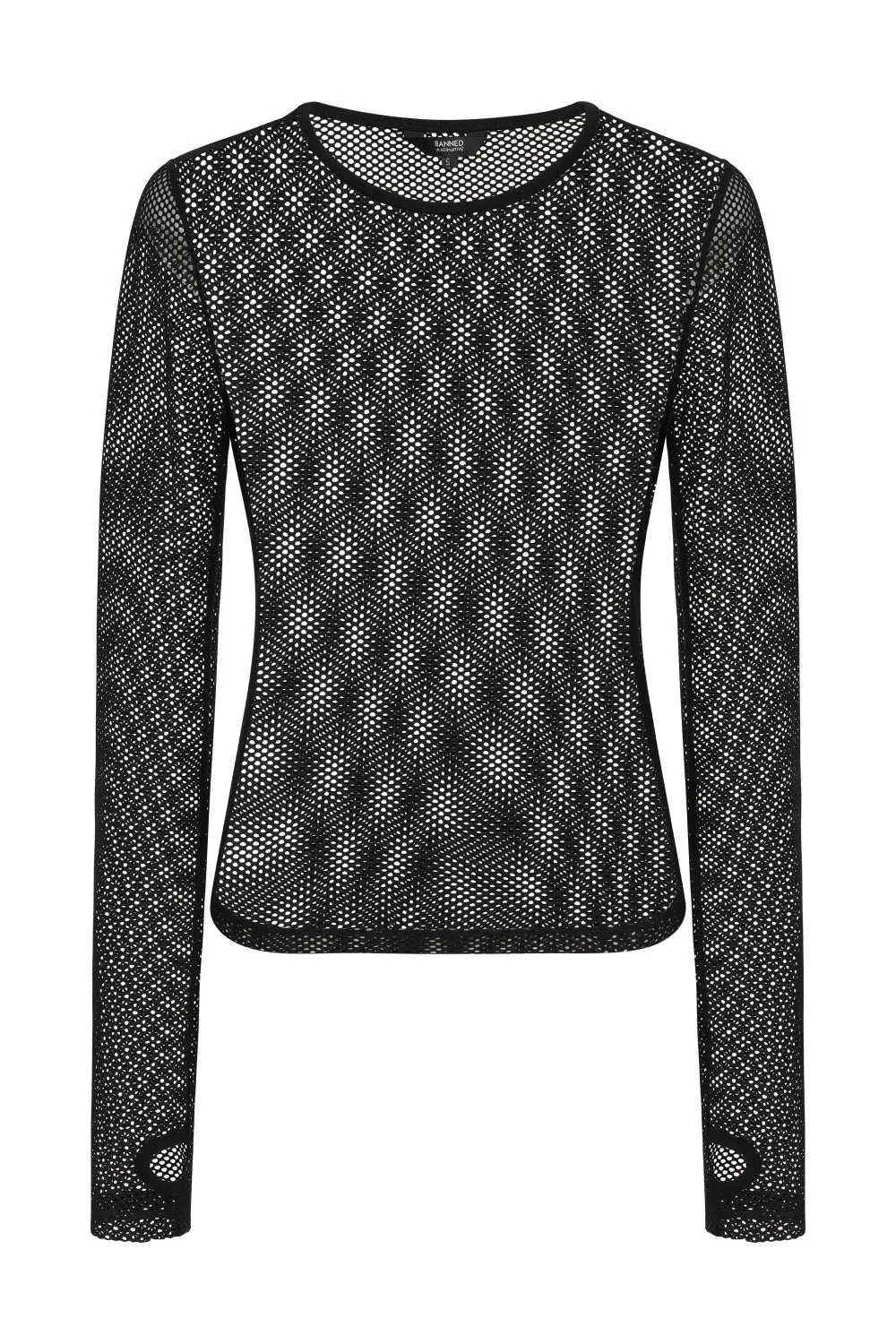 Lilth Black Mesh Top