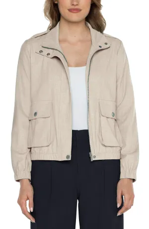 Liverpool Utility Zip Up Jacket (dusty tan)