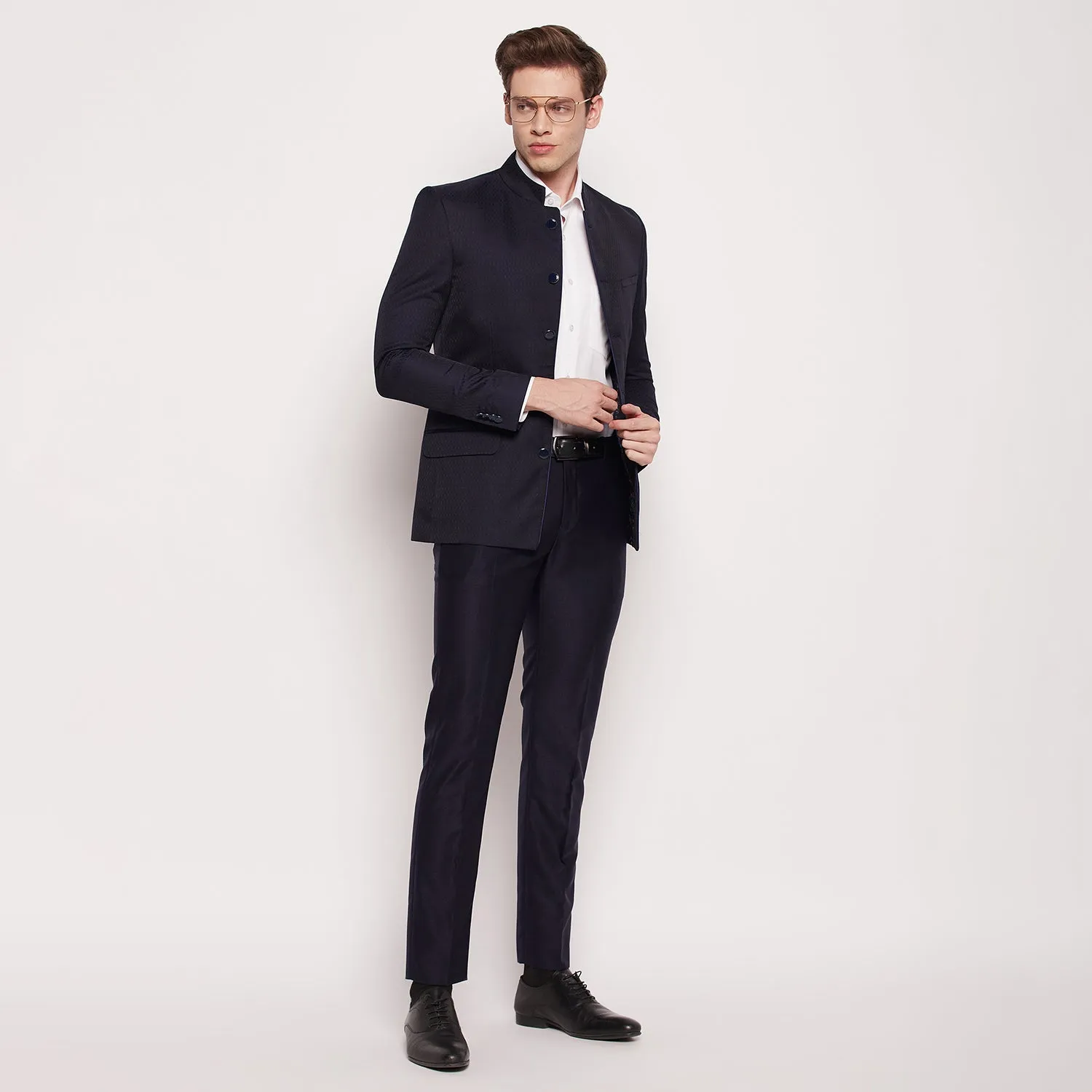 Men Navy 2 Piece Suit