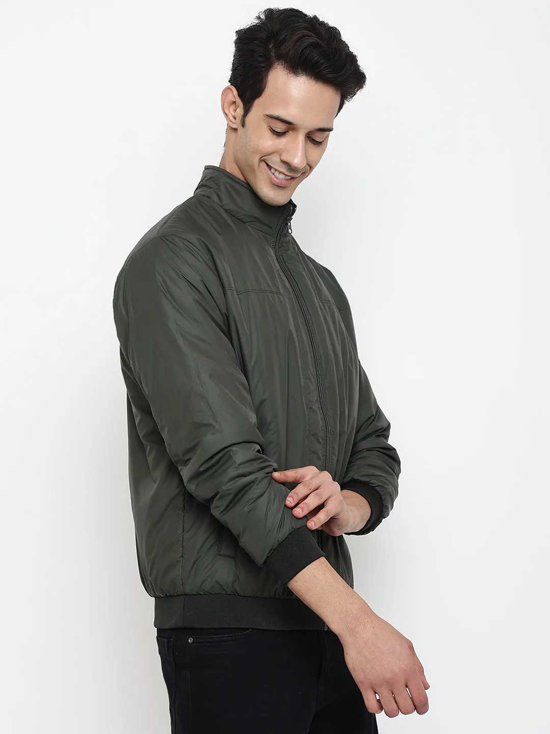 Men Olive Jacket