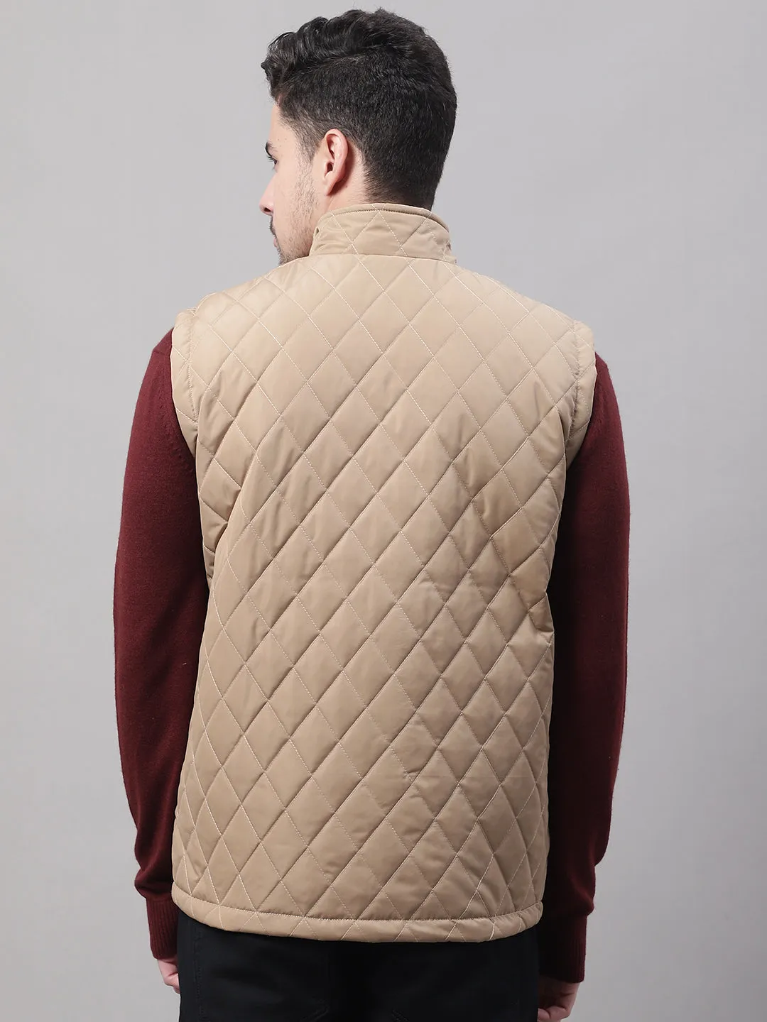 Men Reversible Beige Jacket