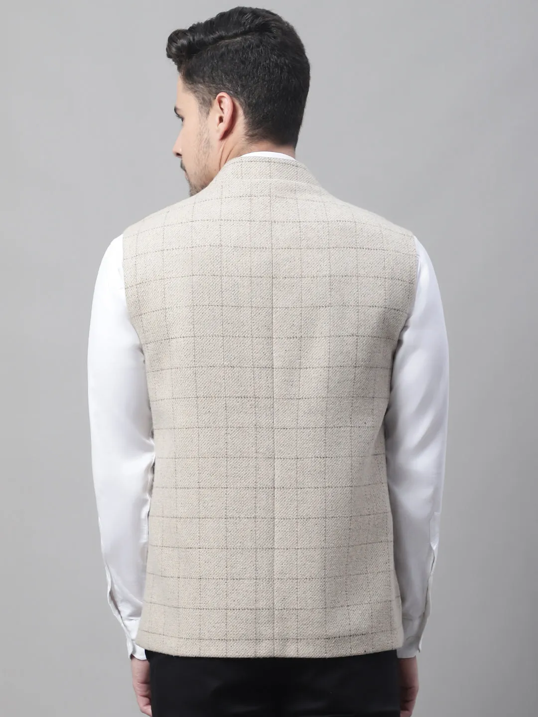 Men's Beige Waist Coat