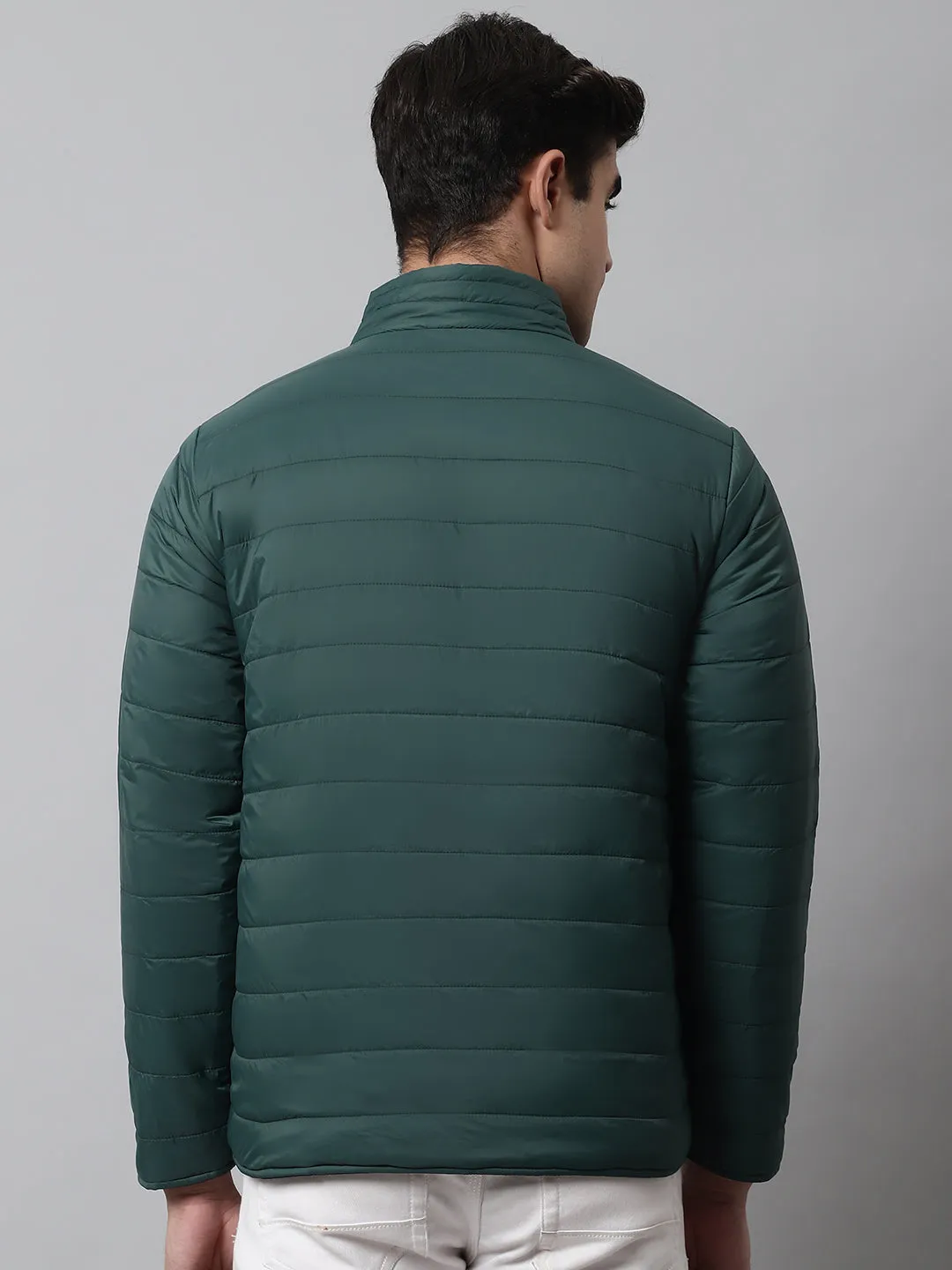 Mens Bottle Green Reversible Jacket