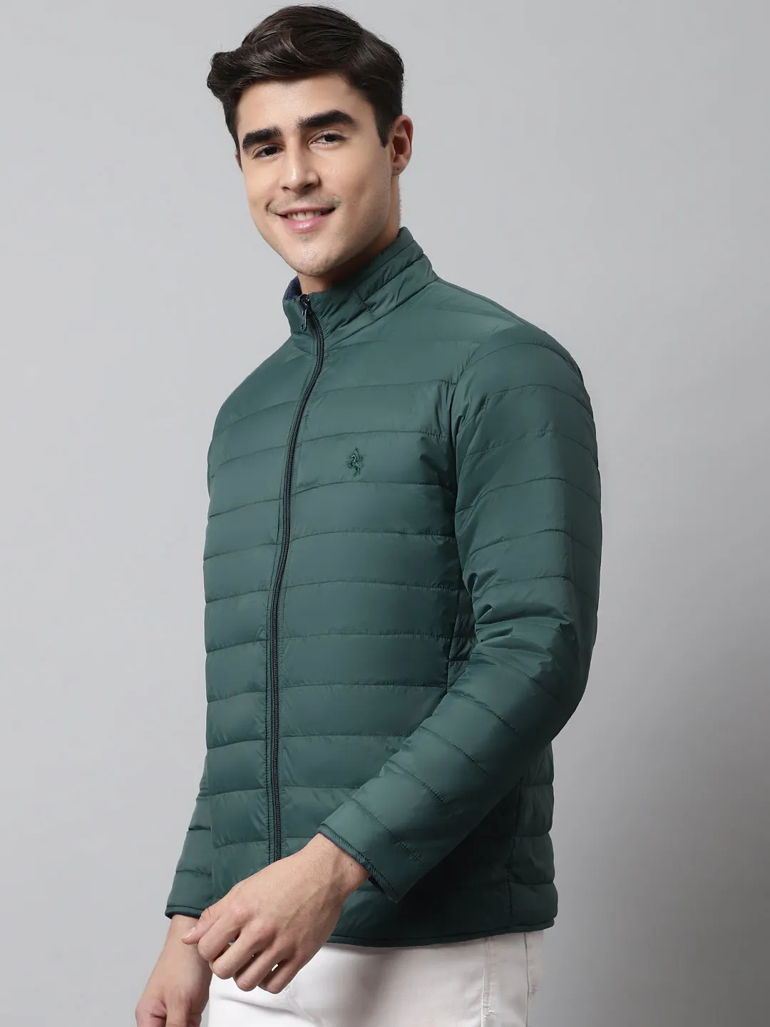 Mens Bottle Green Reversible Jacket