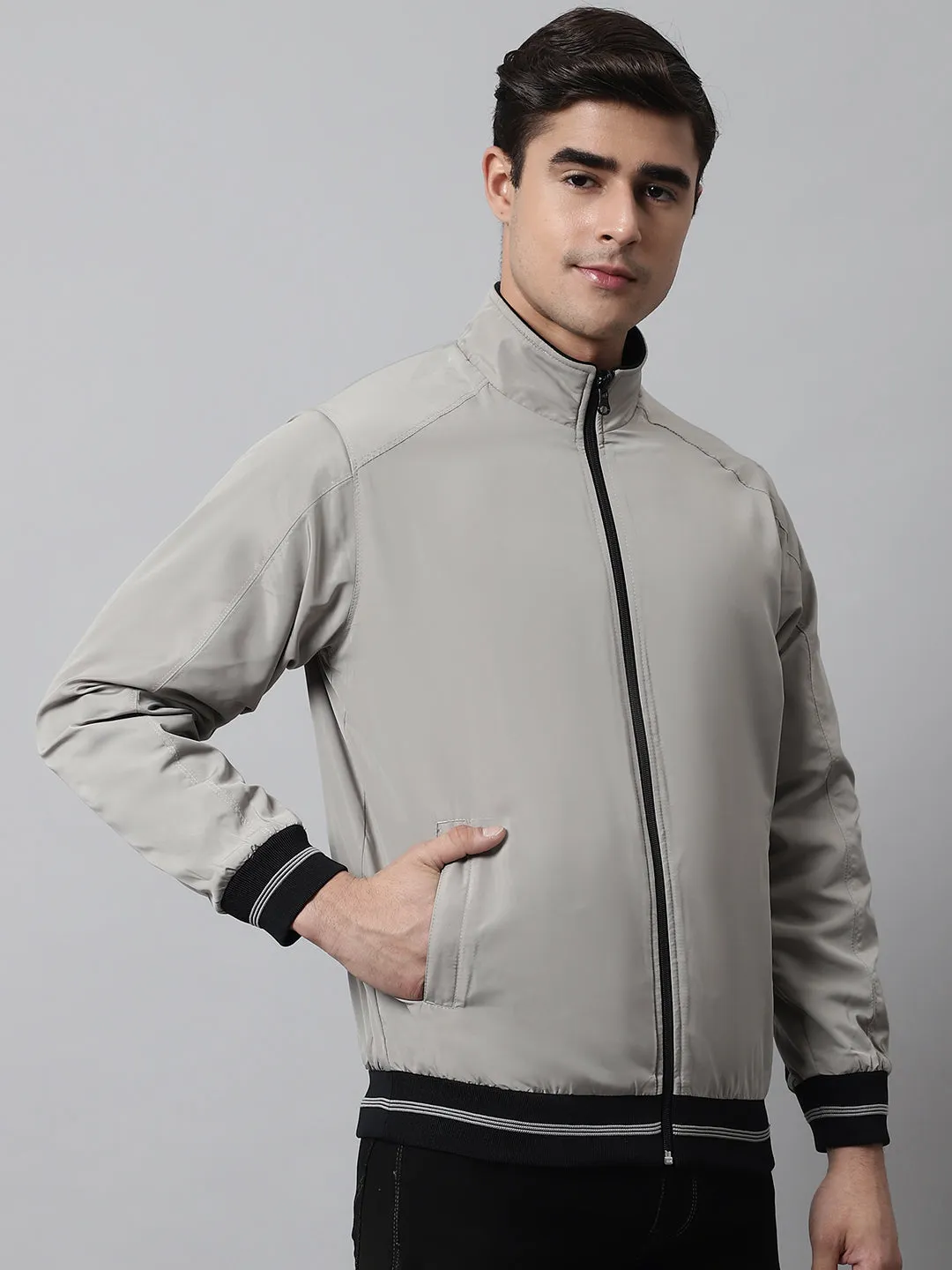 Mens Grey Reversible Jacket