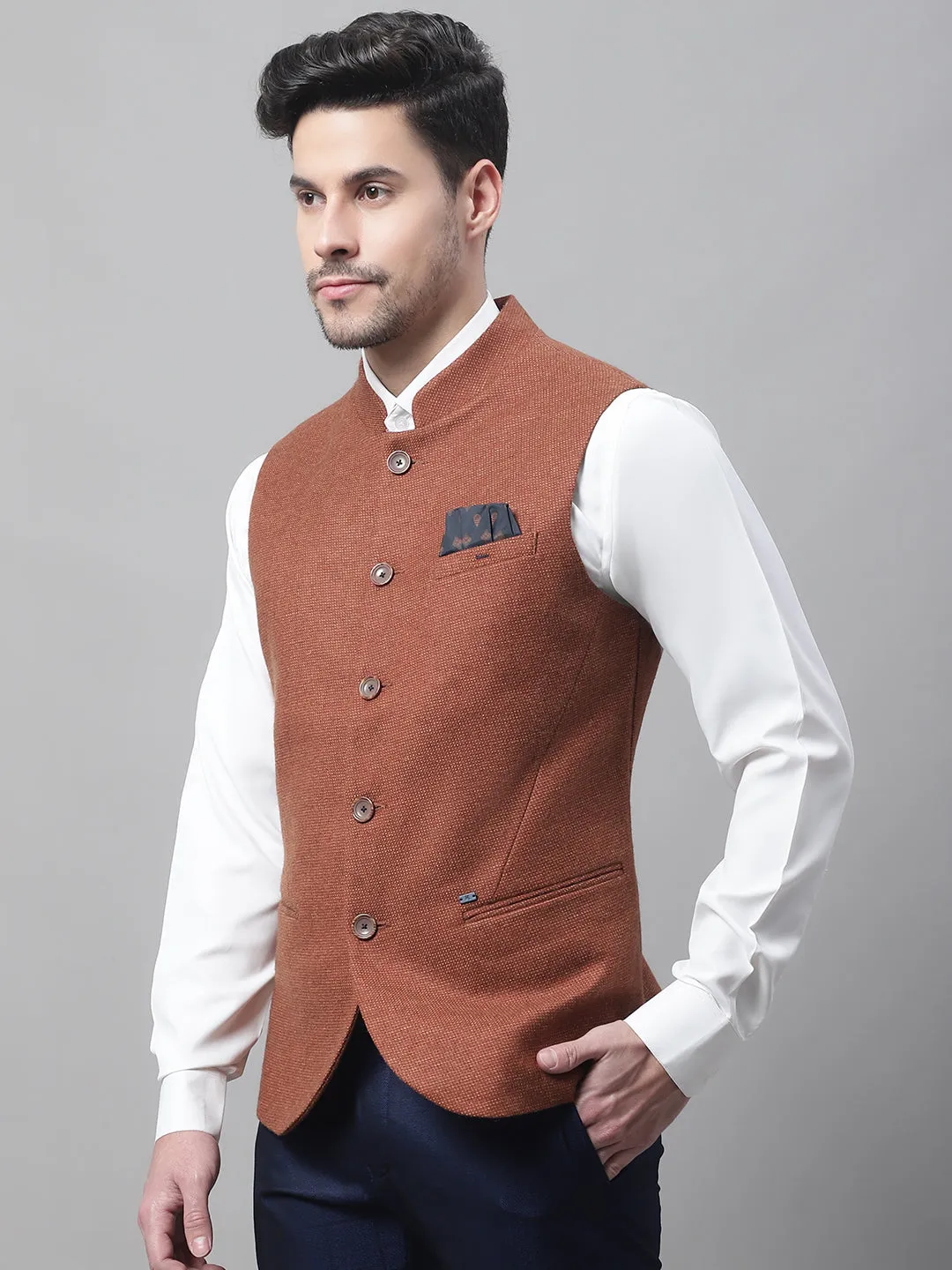 Men's Rust Waist Coat