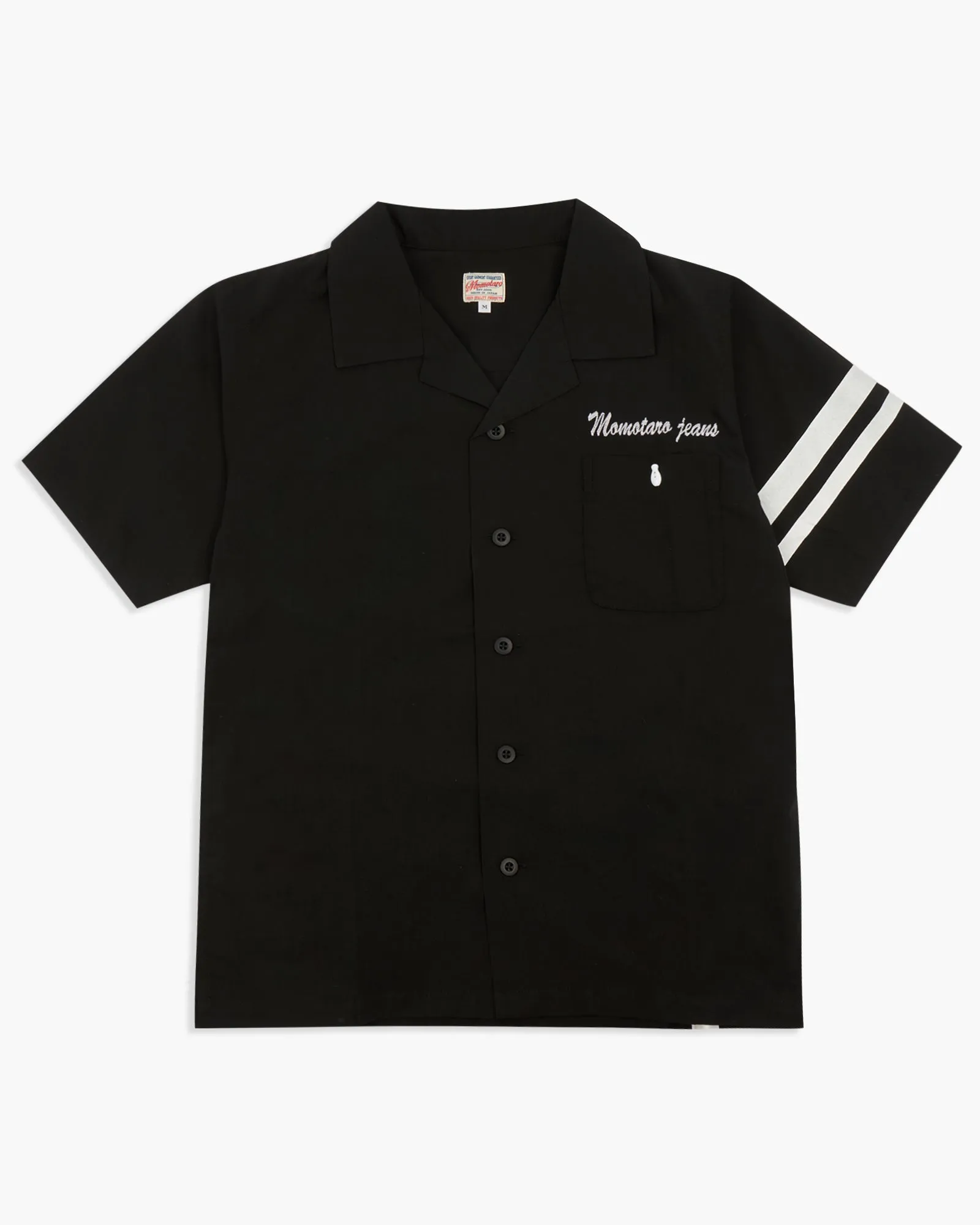 Momotaro Jeans Bowling Shirt - Black