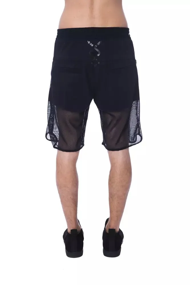 Nicolo Tonetto Black Polyester Men Short