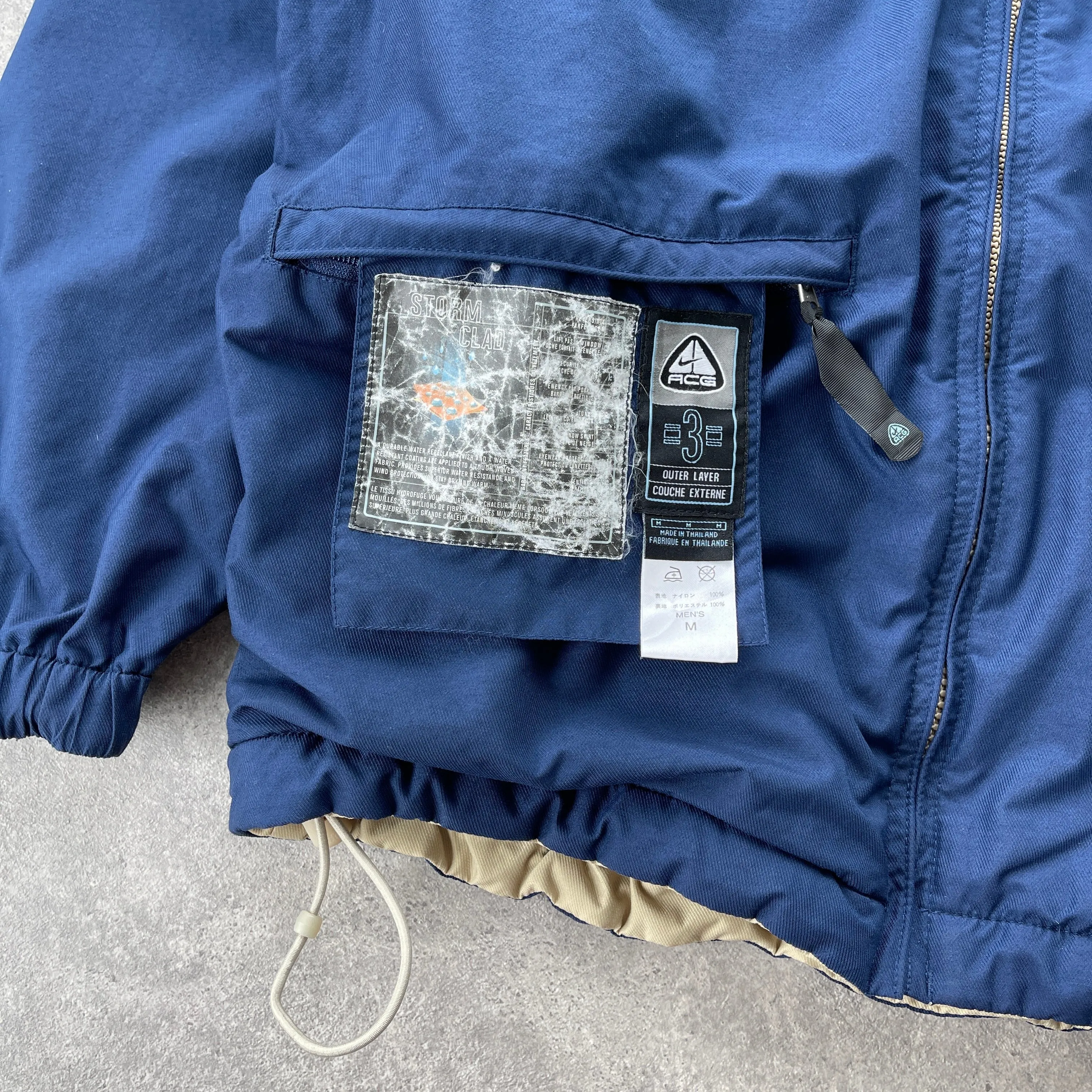 Nike ACG RARE 2000s reversible heavyweight Storm Clad fleece jacket (M)