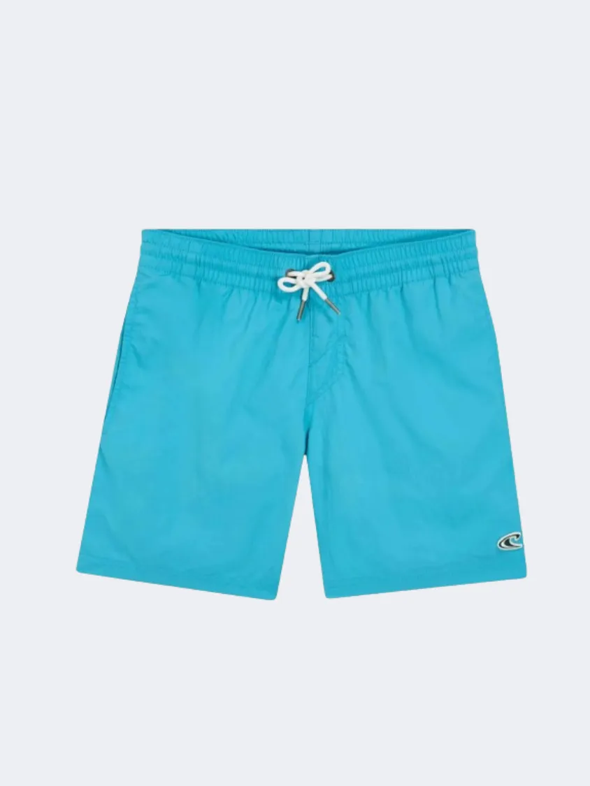 ONeill Vert 14 Inch Boys Beach Swim Short Neon Blue