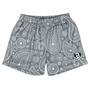 Paisley Shorts - Gray