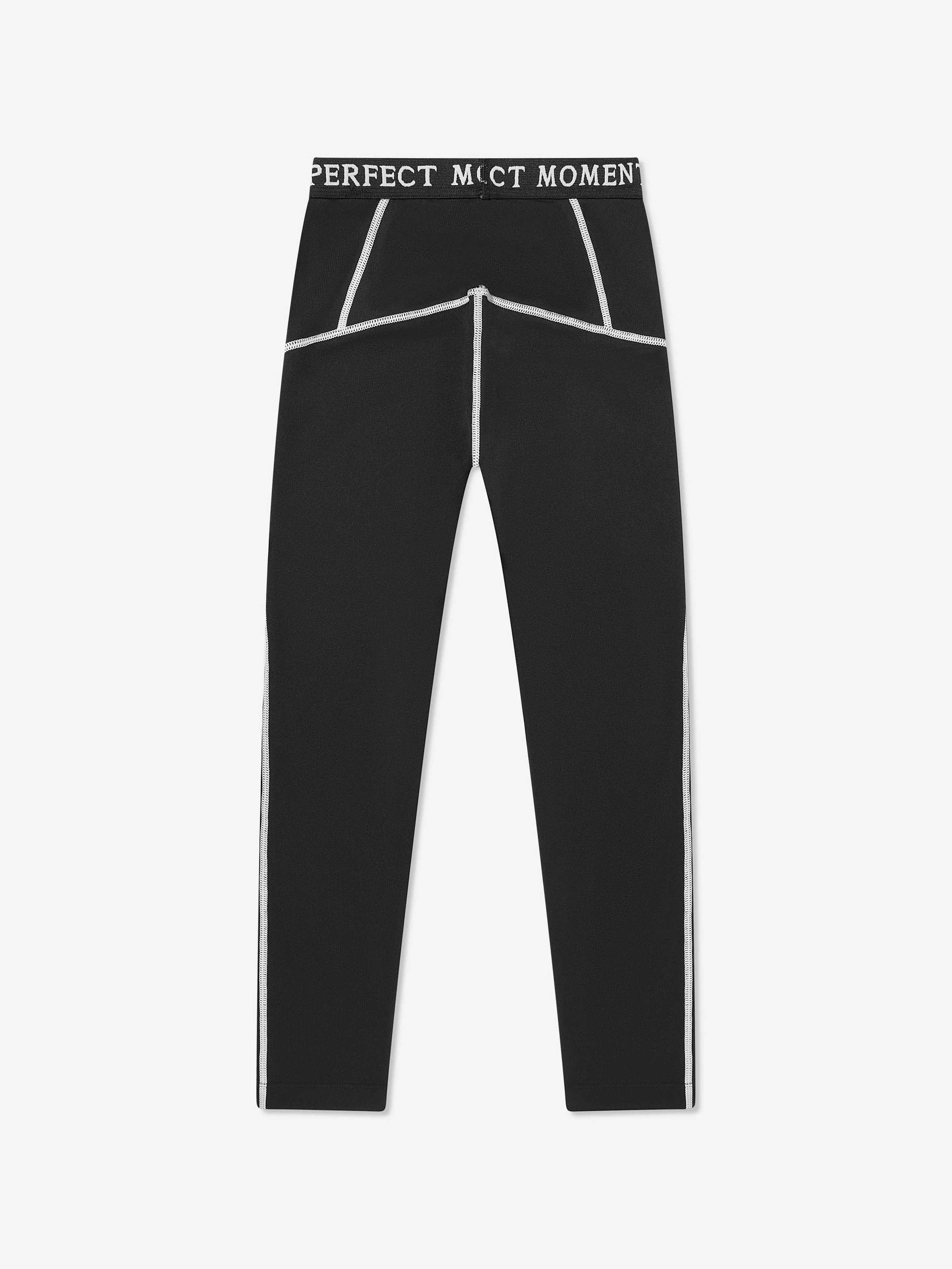 Perfect Moment Kids Thermal Base Layer Leggings in Black