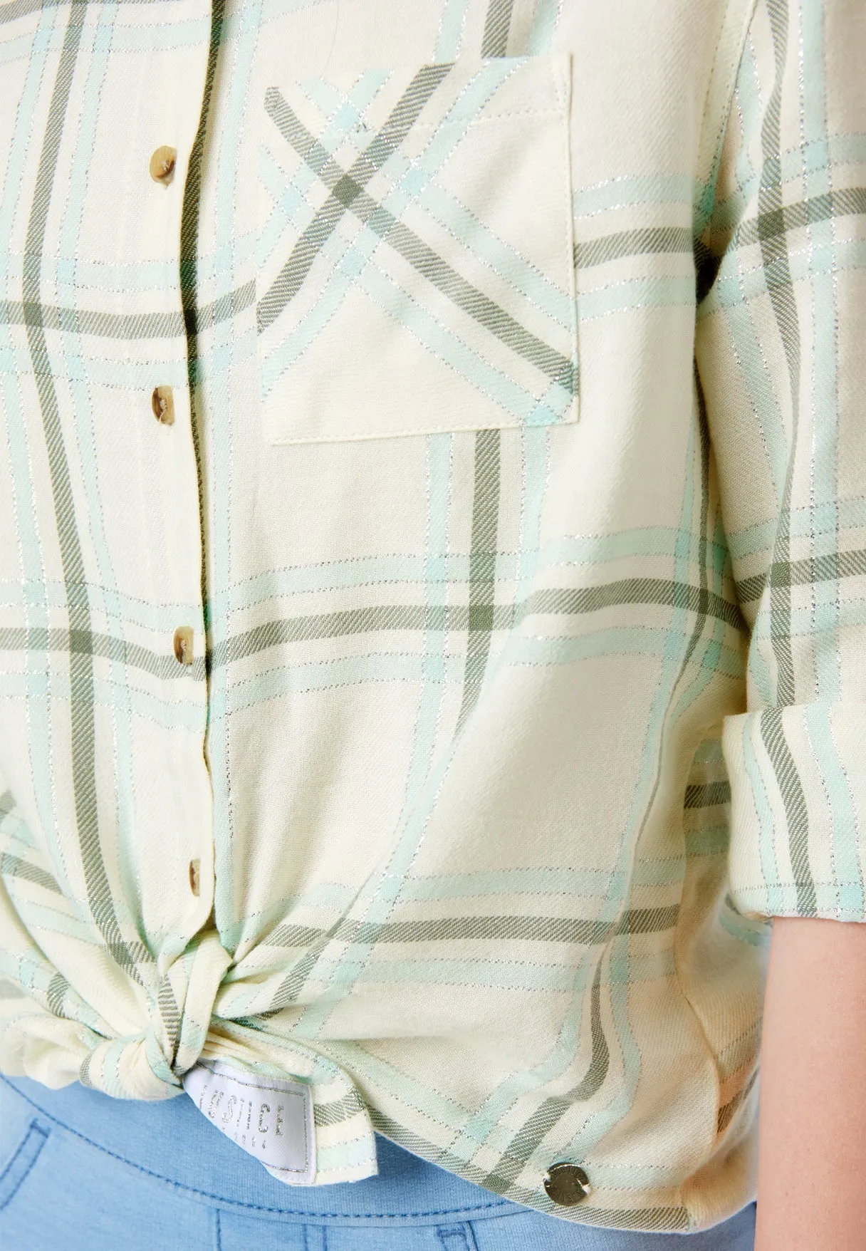 Perfect Plaid Button-Up Top