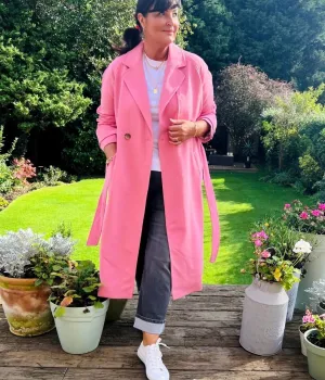 Pink Trench Coat