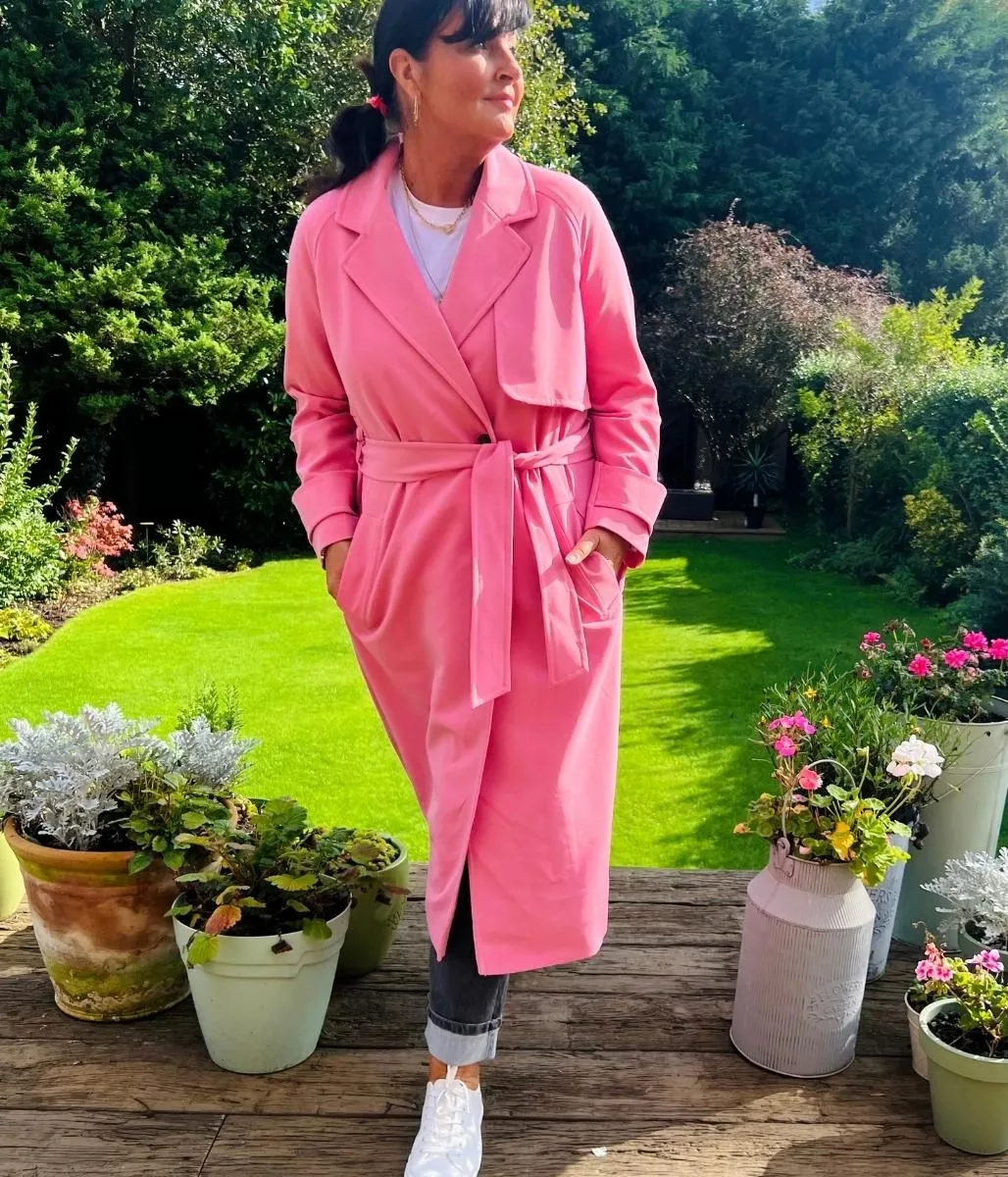 Pink Trench Coat