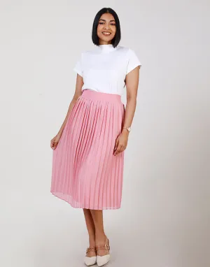 Plain Pleated Skirt