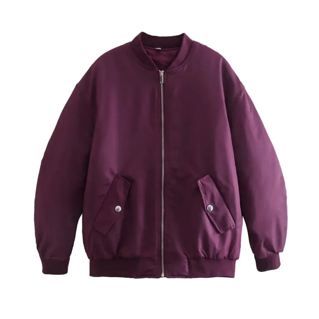 Pre Order:  Zip-Up Loose Cotton Jacket