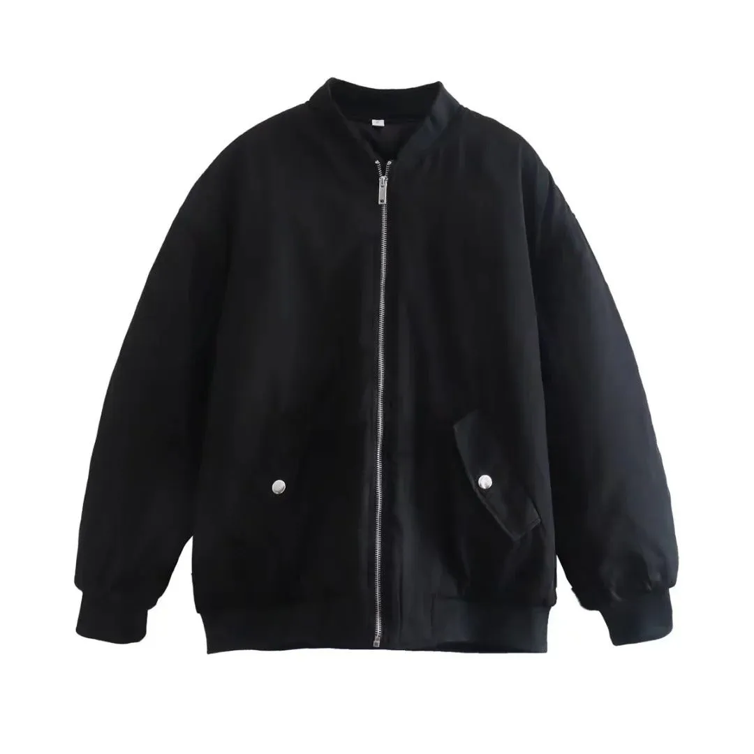 Pre Order:  Zip-Up Loose Cotton Jacket