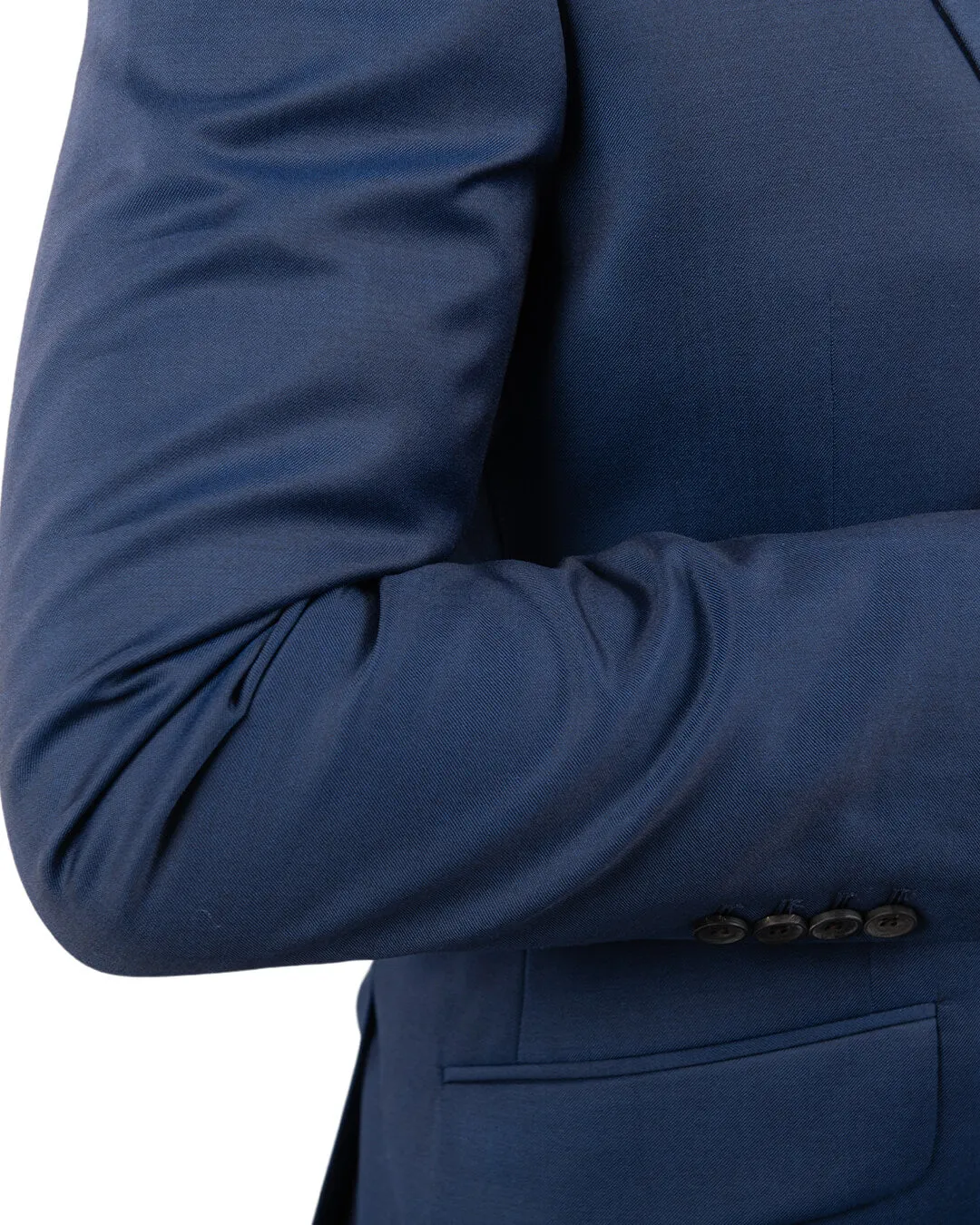 Reda Royal Blue Twill Suit Jacket