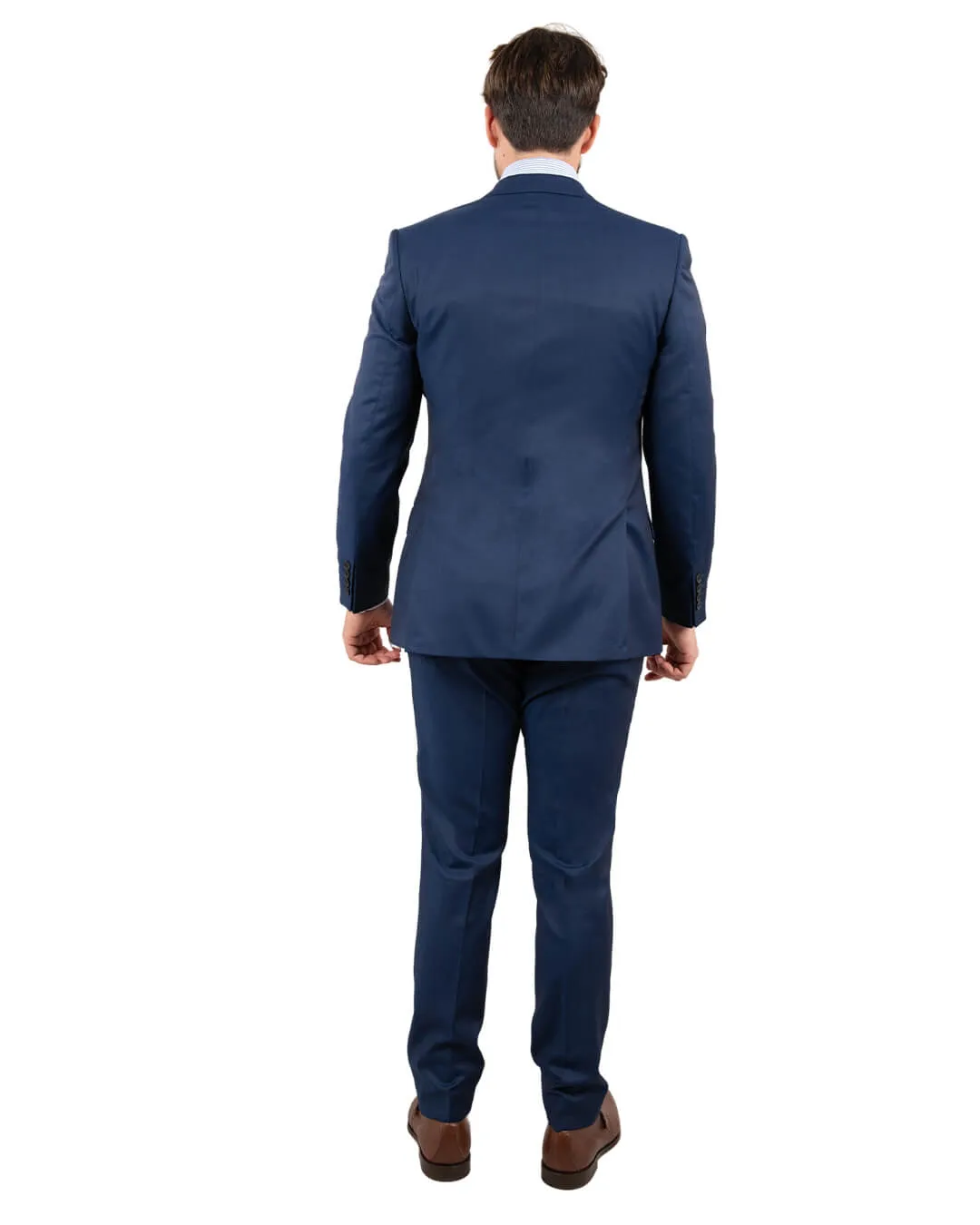 Reda Royal Blue Twill Suit Jacket