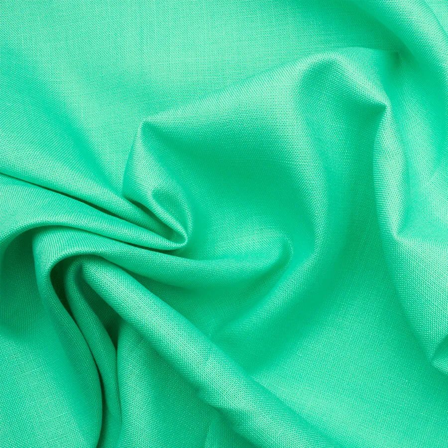 Rich Mint Green Pure Linen (A 1.30m Piece)