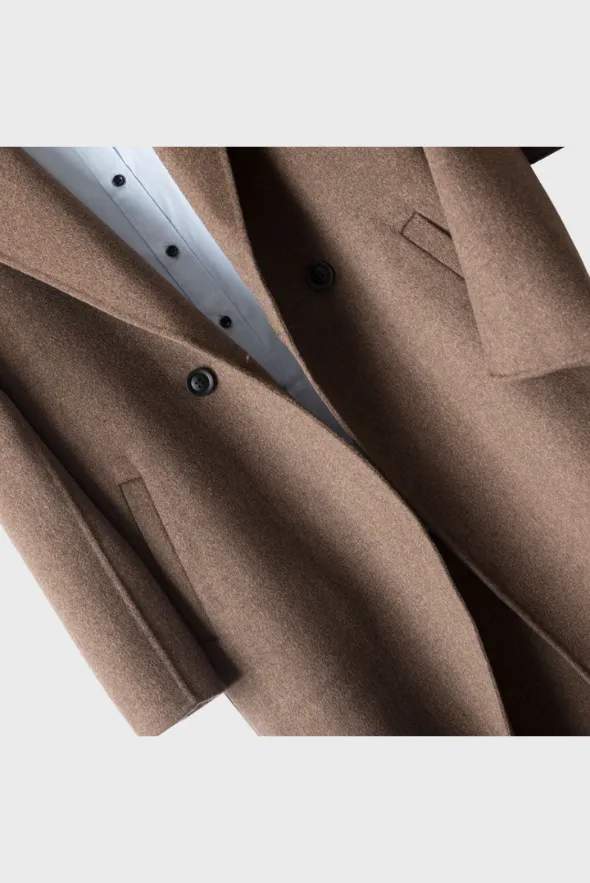 Royal Single-Breasted Merino Overcoat