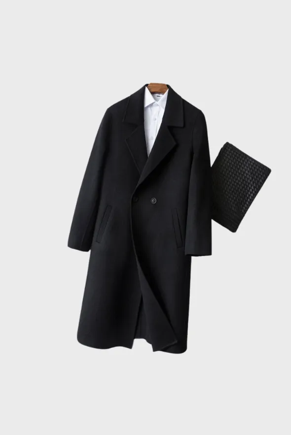 Royal Single-Breasted Merino Overcoat