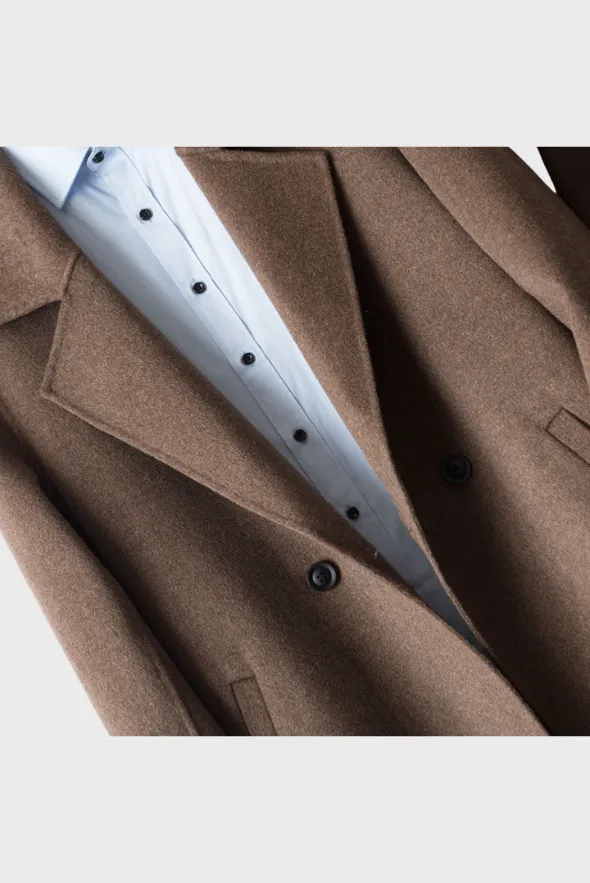 Royal Single-Breasted Merino Overcoat