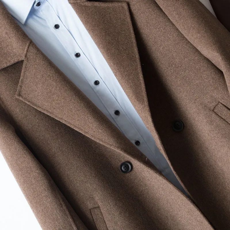 Royal Single-Breasted Merino Overcoat